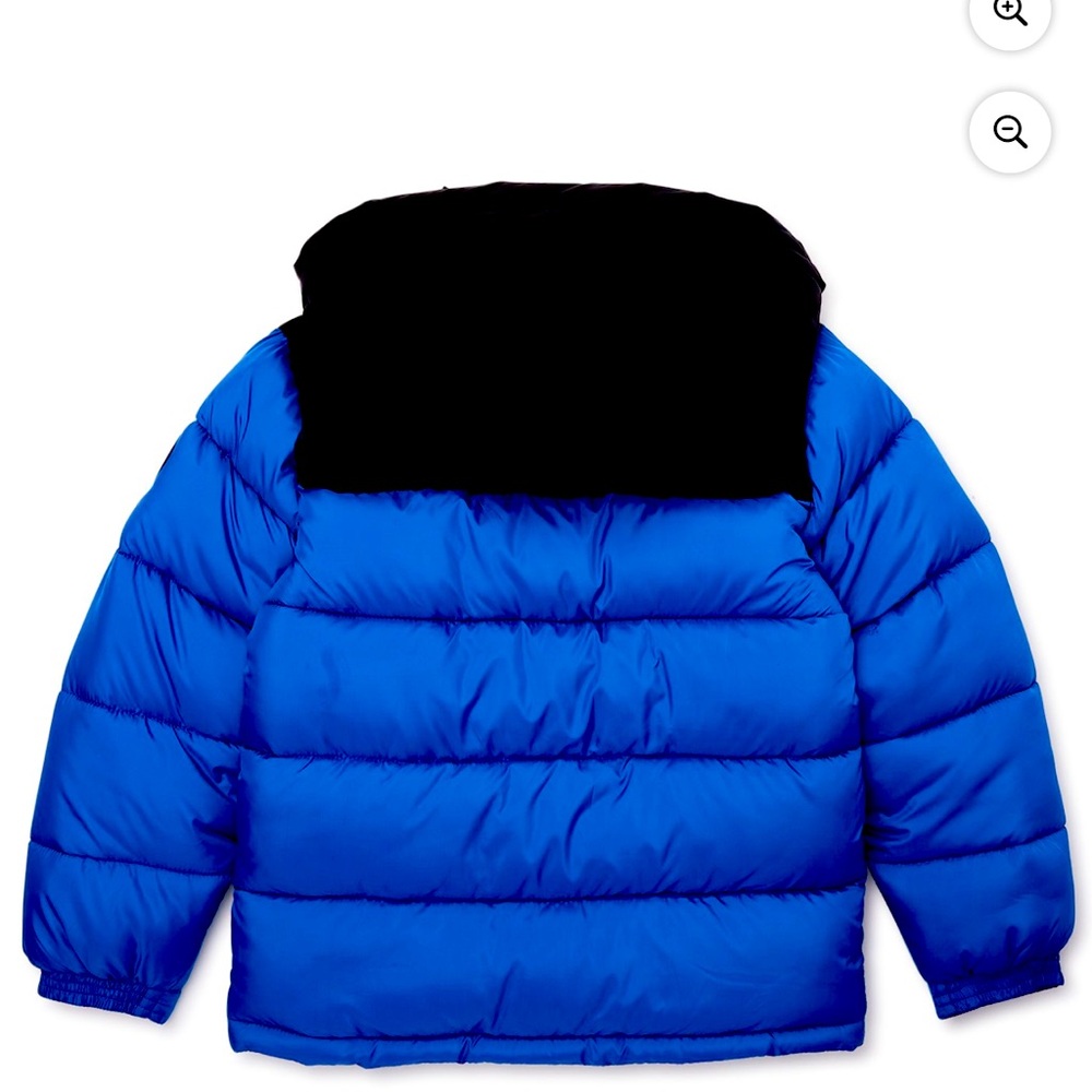 Royal blue and black Reebok winter jacket. Never worn. Brand new with tags